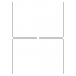 40417 - Label Size 97mm x 140mm - 4 label(s) per sheet