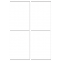 40417 - Label Size 97mm x 140mm - 4 label(s) per sheet