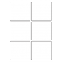 40418 - Label Size 97mm x 89mm - 6 label(s) per sheet