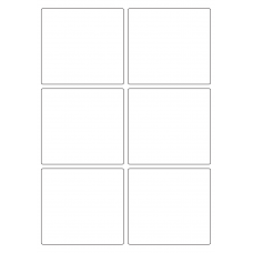 40418 - Label Size 97mm x 89mm - 6 label(s) per sheet 