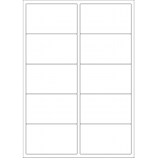 40419 - Label Size 97mm x 56.5mm - 10 label(s) per sheet 
