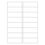 40422 - Label Size 97mm x 34mm - 16 label(s) per sheet