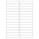 40423 - Label Size 97mm x 20mm - 28 label(s) per sheet