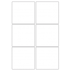 40425 - Label Size 95mm x 93mm - 6 label(s) per sheet 