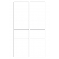 40426 - Label Size 77mm x 46.5mm - 12 label(s) per sheet