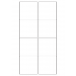 40428 - Label Size 70mm x 71mm - 8 label(s) per sheet