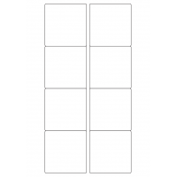 40428 - Label Size 70mm x 71mm - 8 label(s) per sheet