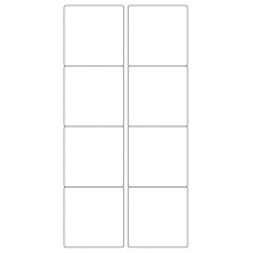 40428 - Label Size 70mm x 71mm - 8 label(s) per sheet 