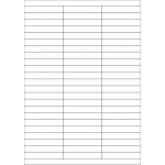 40434 - Label Size 70mm x 12mm - 69 label(s) per sheet