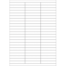 40434 - Label Size 70mm x 12mm - 69 label(s) per sheet 