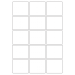40435 - Label Size 64mm x 54mm - 15 label(s) per sheet
