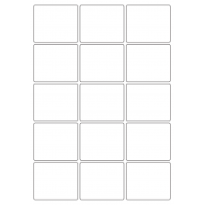 40435 - Label Size 64mm x 54mm - 15 label(s) per sheet 