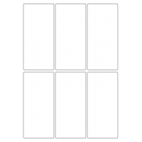 40437 - Label Size 64mm x 138mm - 6 label(s) per sheet