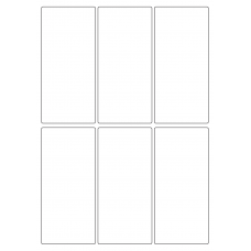 40437 - Label Size 64mm x 138mm - 6 label(s) per sheet 