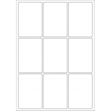 40438 - Label Size 64mm x 93mm - 9 label(s) per sheet 