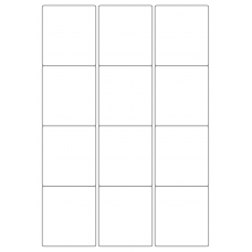 40441 - Label Size 63.5mm x 71mm - 12 label(s) per sheet 