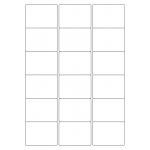 40442 - Label Size 63.5mm x 46.5mm - 18 label(s) per sheet