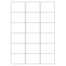 40442 - Label Size 63.5mm x 46.5mm - 18 label(s) per sheet 