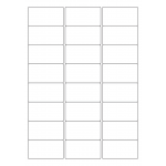 40443 - Label Size 63.5mm x 34mm - 24 label(s) per sheet