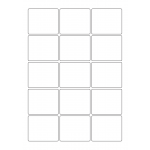 40445 - Label Size 60mm x 50mm - 15 label(s) per sheet