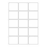 40445 - Label Size 60mm x 50mm - 15 label(s) per sheet
