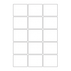 40445 - Label Size 60mm x 50mm - 15 label(s) per sheet 