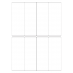 40447 - Label Size 50mm x 138mm - 8 label(s) per sheet