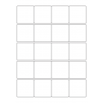 40448 - Label Size 50mm x 50mm - 20 label(s) per sheet