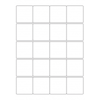40448 - Label Size 50mm x 50mm - 20 label(s) per sheet