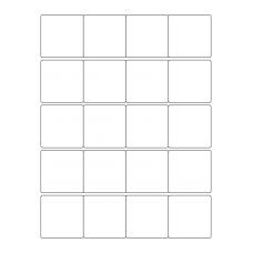 40448 - Label Size 50mm x 50mm - 20 label(s) per sheet 