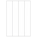 40450 - Label Size 48mm x 284mm - 4 label(s) per sheet