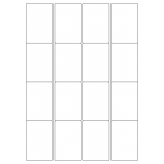 40451 - Label Size 48mm x 71mm - 16 label(s) per sheet