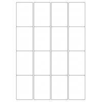 40451 - Label Size 48mm x 71mm - 16 label(s) per sheet