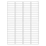 40454 - Label Size 48mm x 12mm - 92 label(s) per sheet