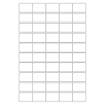 40456 - Label Size 38mm x 25.4mm - 50 label(s) per sheet