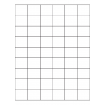 40457 - Label Size 35mm x 30mm - 54 label(s) per sheet