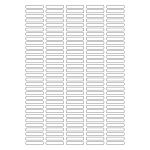 40458 - Label Size 35mm x 6mm - 155 label(s) per sheet