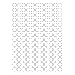 40465 - Label Size 15mm dia - 154 label(s) per sheet