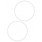 40473 - Label Size 140mm dia - 2 label(s) per sheet