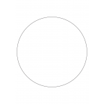 40474 - Label Size 200mm dia - 1 label(s) per sheet