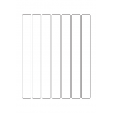 40484 - Label Size 23mm x 220mm - 7 label(s) per sheet 