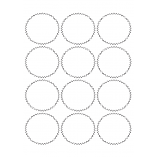 40489 - Label Size 65mm x 60mm - 12 label(s) per sheet 