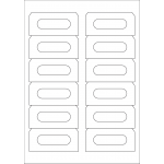 40495 - Label Size 89mm x 42mm - 12 label(s) per sheet