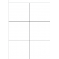 40501 - Label Size 105mm x 94.5mm - 6 label(s) per sheet