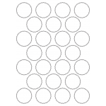 40502 - Label Size 44mm x 44mm - 25 label(s) per sheet