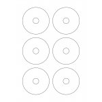40505 - Label Size 78mm dia - 6 label(s) per sheet