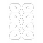 40506 - Label Size 78mm x 59mm - 8 label(s) per sheet