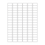40507 - Label Size 30mm x 16mm - 96 label(s) per sheet