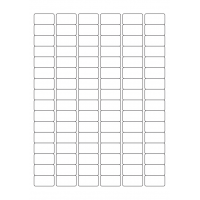 40507 - Label Size 30mm x 16mm - 96 label(s) per sheet