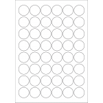 40508 - Label Size 30mm dia - 48 label(s) per sheet